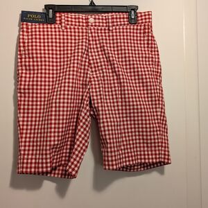 Polo by Ralph Lauren Red Gingham Men's Shorts